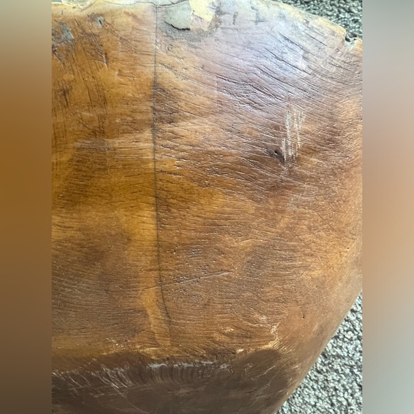 24HR‼️1800s Antique Americana Primitive Heavy Hand Carved Dough Bowl - Picture 10 of 12